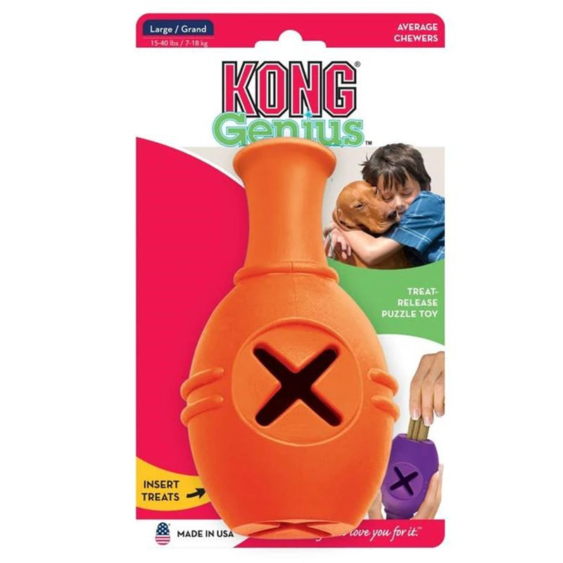 Giocattolo per cani KONG Genius Leo Taglia L, il colore varia.